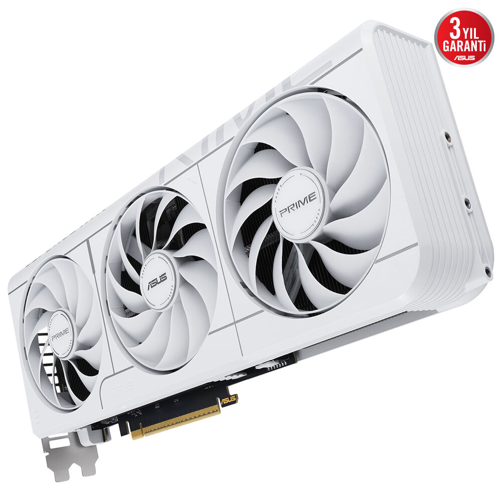 ASUS PRIME-RTX5070-O12G-WHITE NVIDIA-GEFORCE-RTX 5070-12GB GDDR7-192bit--OC-2xHDMI-3xDP-DLSS4 EKRAN KARTI