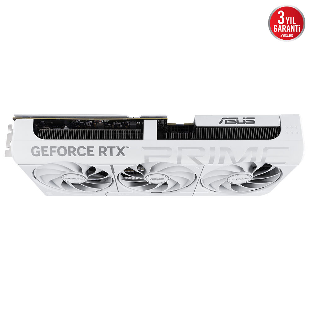 ASUS PRIME-RTX5070-O12G-WHITE NVIDIA-GEFORCE-RTX 5070-12GB GDDR7-192bit--OC-2xHDMI-3xDP-DLSS4 EKRAN KARTI