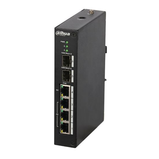 DAHUA DH-PFS3206-4P-96 4 PORT POE 2xSFP 96W YONETILEMEZ SWITCH