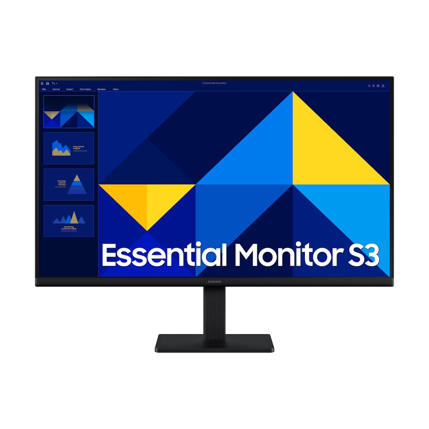SAMSUNG ESSENTİAL S3 LS27D300GAUXUF 27" 5MS 100Hz 1920x1080 VGA/HDMI SİYAH FULL HD IPS LED MONITOR