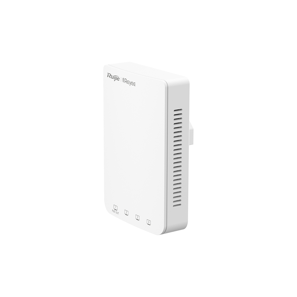 RUIJIE REYEE RG-RAP1200(P) AC1300 4PORT POE OUT 2x2MIMO 2.4 GHZ & 5 GHZ POE ADAPTORSUZ INDOOR/WALL MOUNT ACCESS POINT