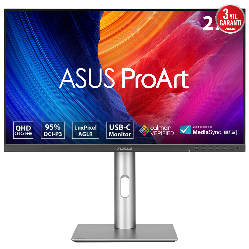 ASUS PROART PA278CFRV 27" 5MS 2K 2560x1440 DP/HDMI/DVI VESA MM LED MONITOR