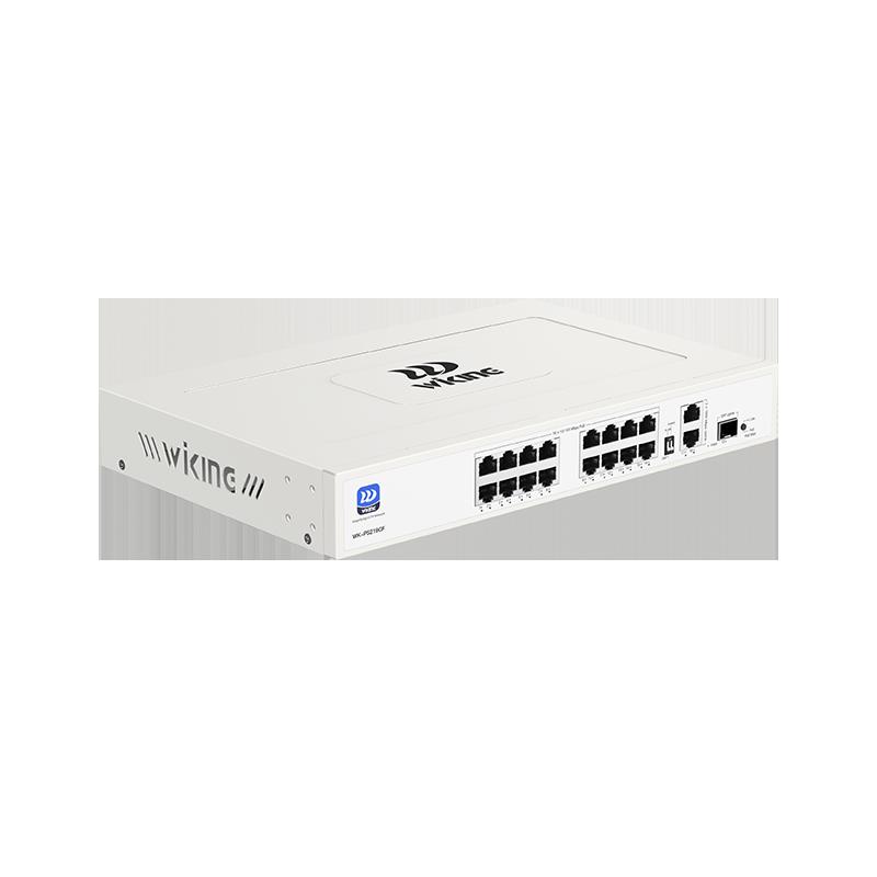 WI-TEK WIKING WK-PS219GF 16 PORT 10/100 16 PORT POE 2XGE UPLINK + 1 SFP 180W YONETILEMEZ RACK MOUNT SWITCH