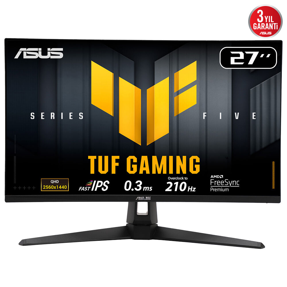 ASUS TUF GAMING VG27AQ5A 27" 0.3MS 210Hz 2K HDMI/DP/TYPE-C VESA IPS LED GAMING MONITOR           