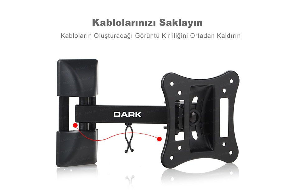 DARK DKACVT39 DUVAR ASKI APARATI HAREKETLİ 13&quot;27&quot; 12.10 USD + KDV