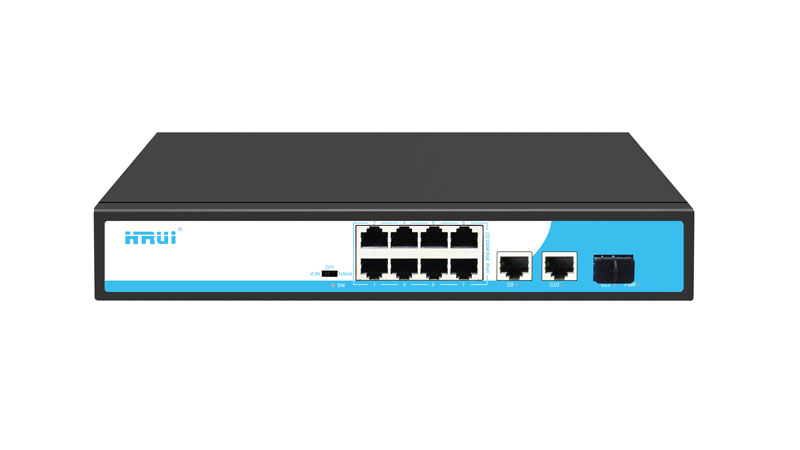 8 port 10/100M POE SWITCH WITH 2 GIGABIT  ETHERNET UPLINK 1 GIGABIT SFP IPLINK