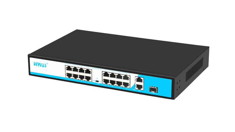 16 port poe switch with 2 gigabit ethernet uplink 1 SFP UPLINK