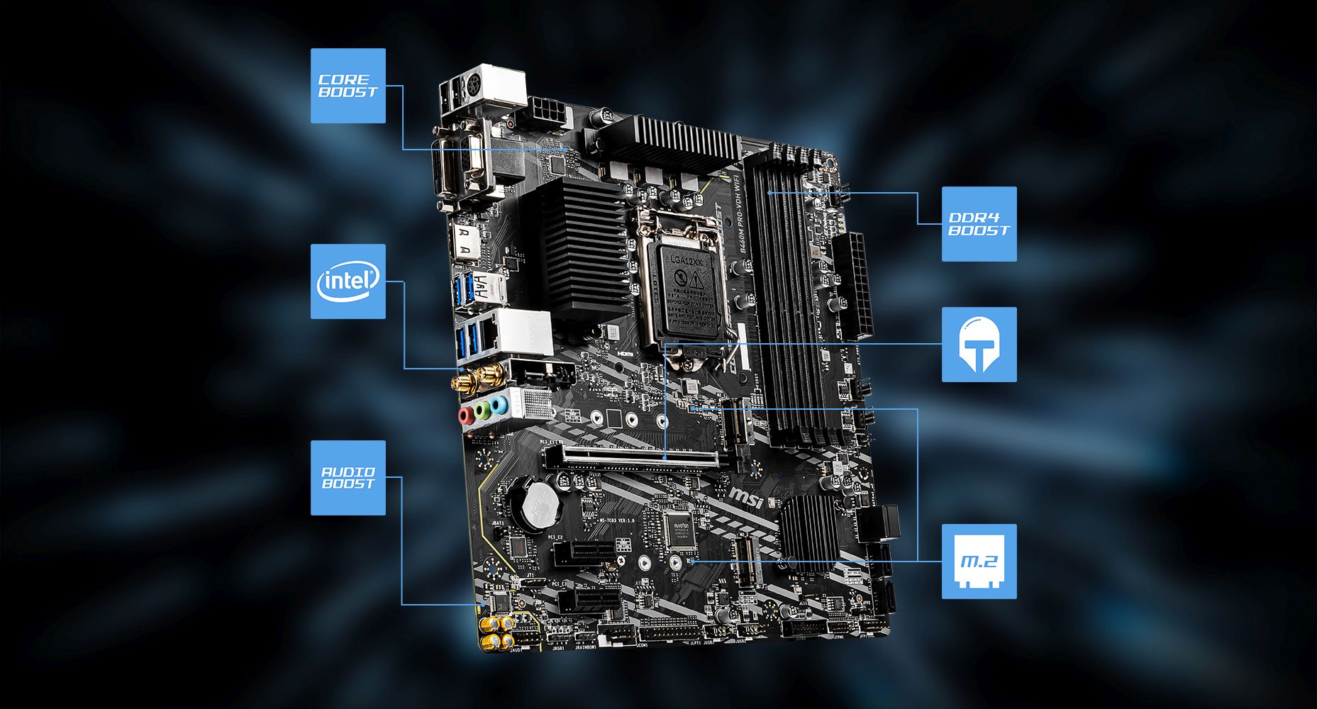 Материнская плата msi b550m pro vdh схема