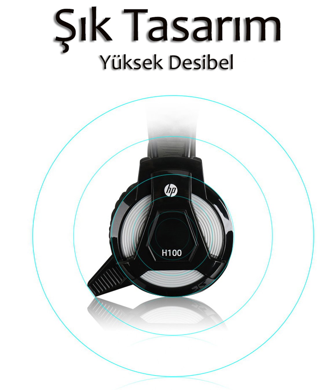 HP H-100 Usb Kablolu Headset Oyuncu Mikrofonlu Kulaklık