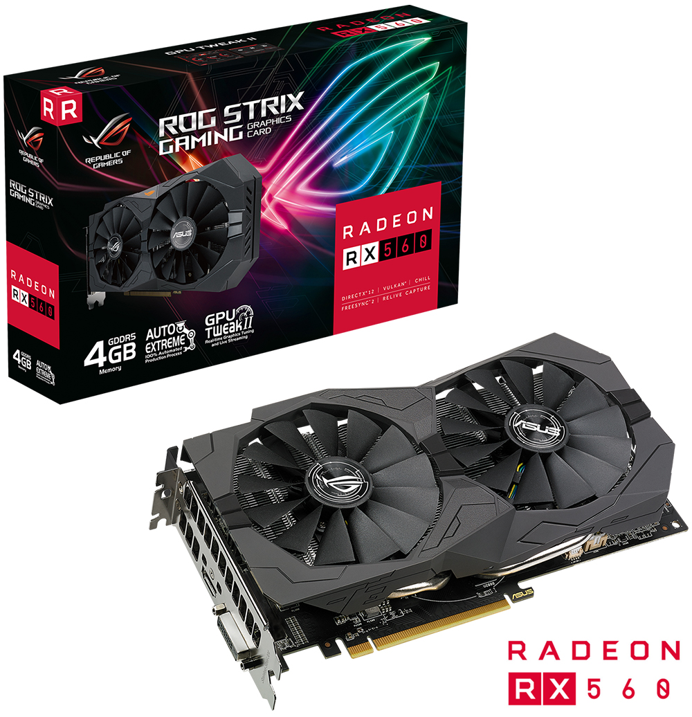 ROG Strix Radeon™ RX 560 4GB GDDR5