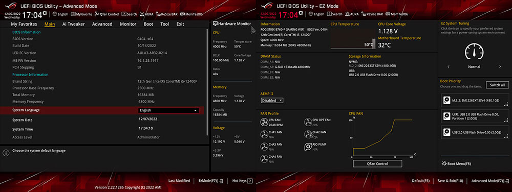 ROG STRIX B760-G GAMING WIFI D4