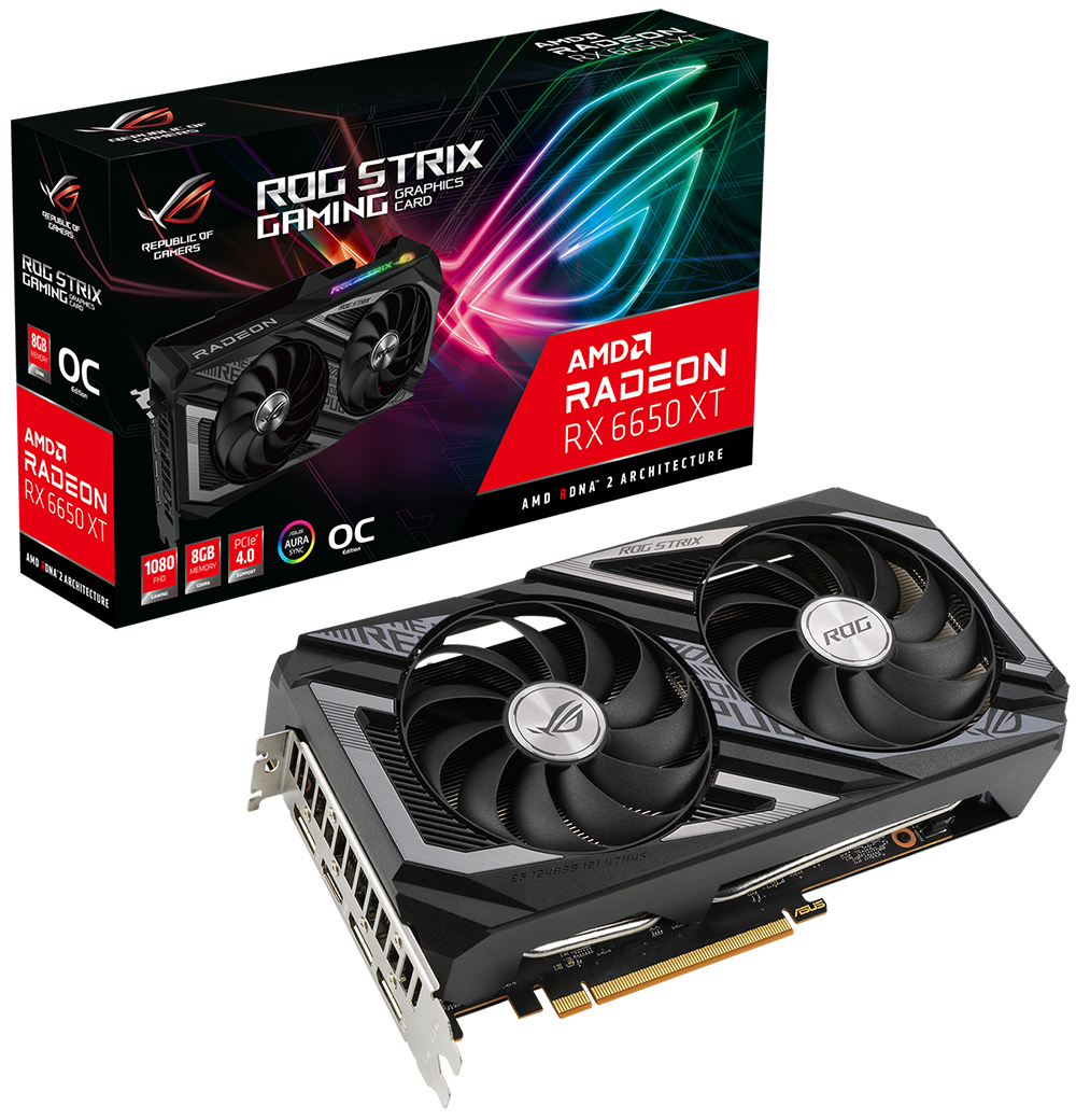 ROG Strix Radeon™ RX 6650 XT V2 OC Edition 8GB GDDR6