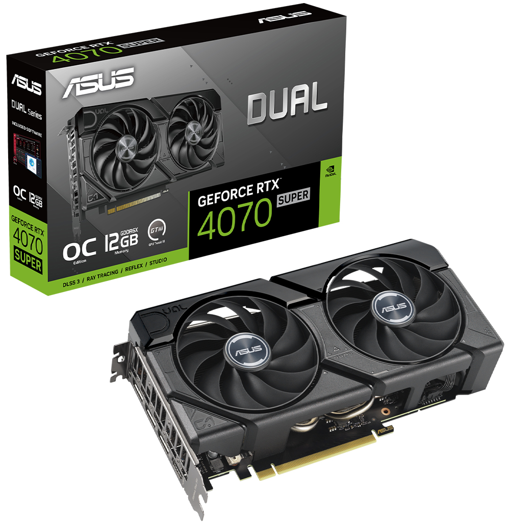 ASUS Dual GeForce RTX™ 4070 SUPER SUPER EVO OC Edition