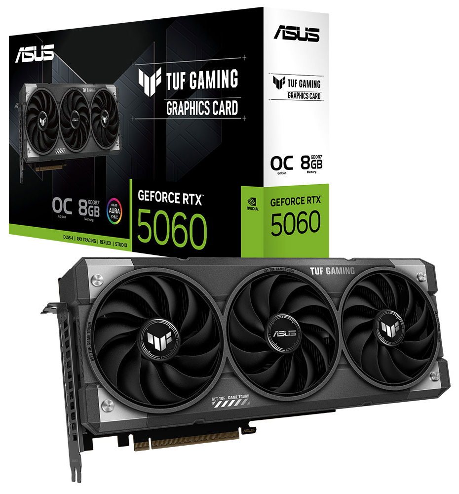 ASUS TUF Gaming GeForce RTX™ 5060 8GB GDDR7 OC Edition ASUS TUF Gaming GeForce RTX™ 5060 8GB GDDR7 OC Edition
