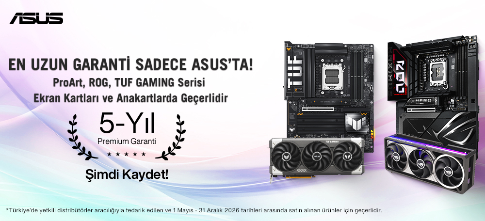 ProArt Anakart ve Monitörlerde 5 Yıl Premium Garanti Kampanyası ProArt Anakart ve Monitörlerde 5 Yıl Premium Garanti Kampanyası