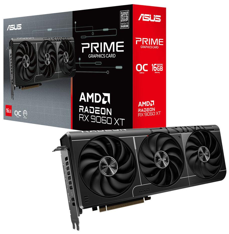 ASUS Prime Radeon™ RX 9060 XT 16GB GDDR6 OC Edition