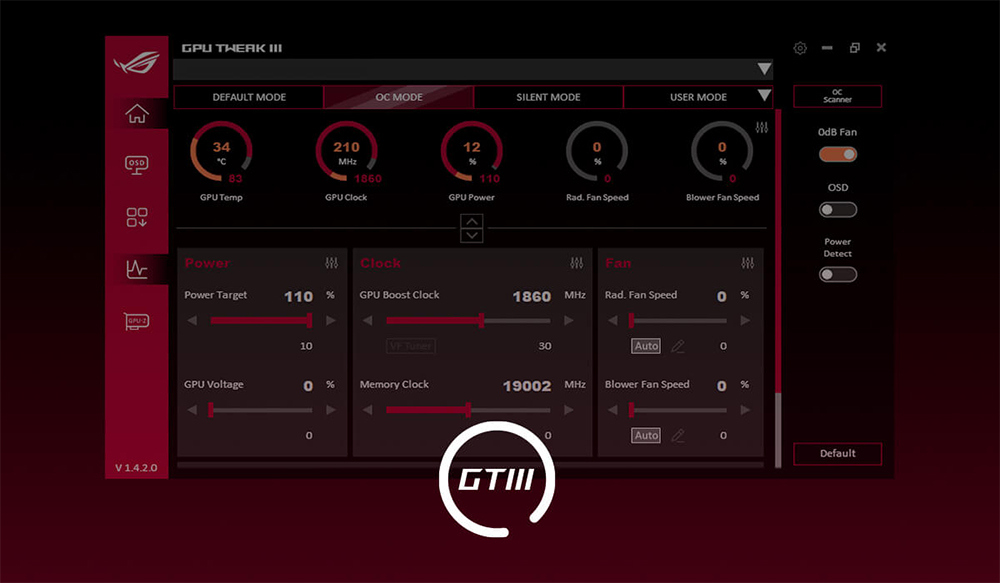 ROG Strix GeForce RTX™ 5070 Ti 16GB GDDR7 OC Edition