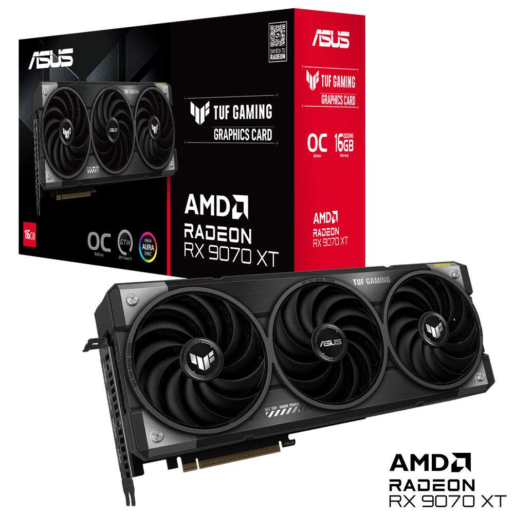 ASUS TUF Gaming Radeon™ RX 9070 XT OC Edition 16GB GDDR6