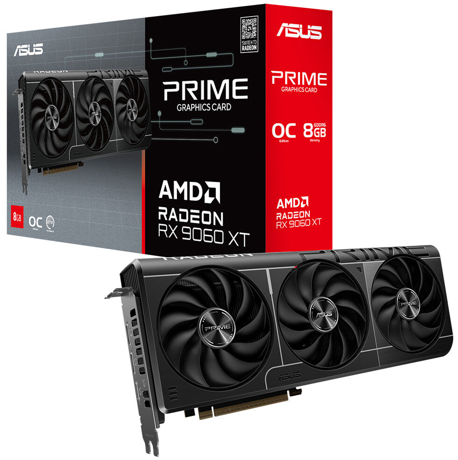 ASUS Prime Radeon™ RX 9060 XT OC Edition 8GB GDDR6