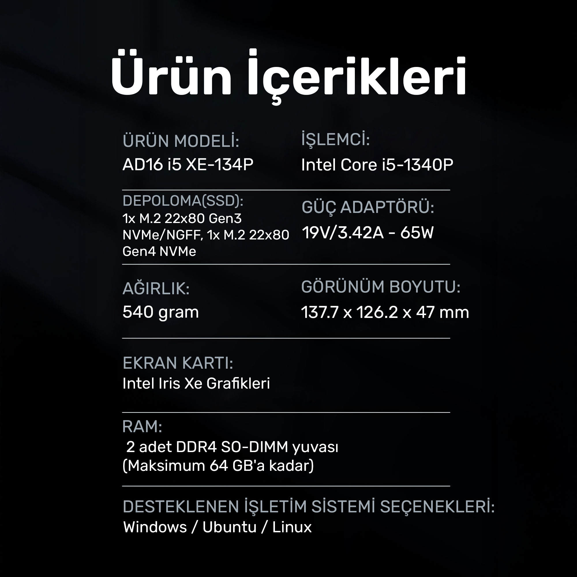 AD16-i5-XE-134P001