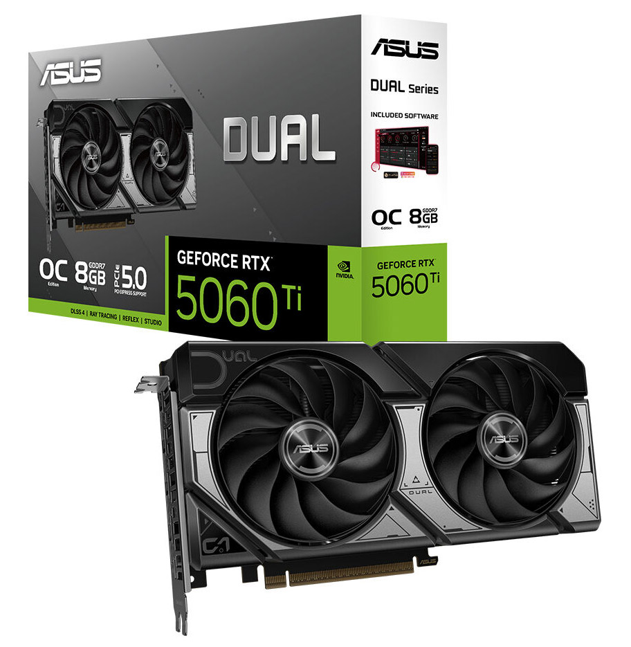 ASUS Dual GeForce RTX™ 5060 Ti 8GB GDDR7 ASUS Dual GeForce RTX™ 5060 Ti 8GB GDDR7