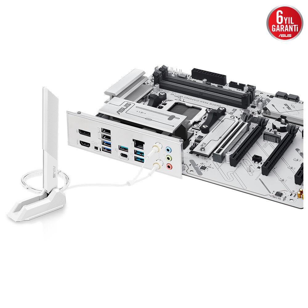 ASUS B650E MAX GAMING WIFI W 4xDDR5 DP/HDMI 3xM.2 AM5 ANAKART
