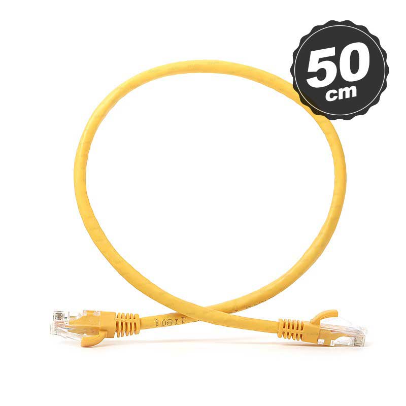 DARK DK-CB-NT6U50Y 50CM UTP CAT6 PATCH KABLO SARI AWG24/7