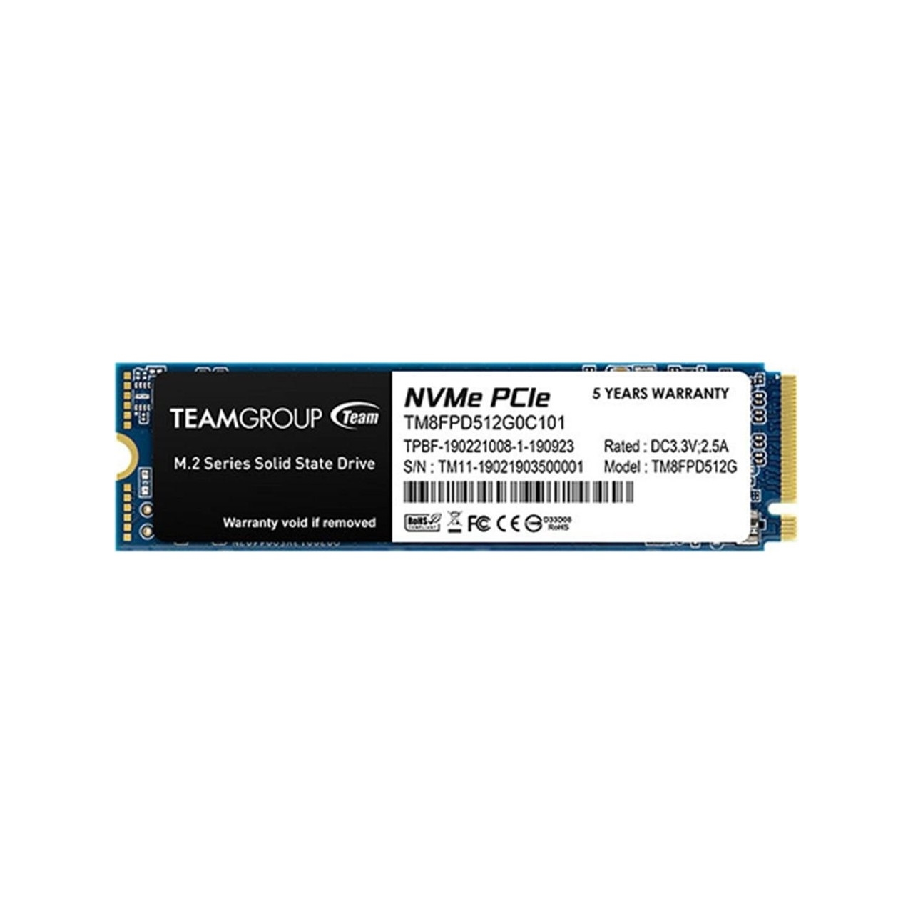 TEAM MP33 PRO 512GB 3400-2600MB/s M2 PCIE GEN3 NVME SSD     