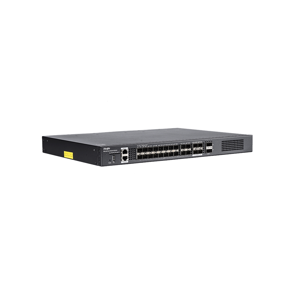 RUIJIE RG-S6120-20XS4VS2QXS 28 SFP 100/1000M 10/100/1000 2 x 40GBASE-X QSFP+ YONETILEBILIR RACK MOUNT SWITCH