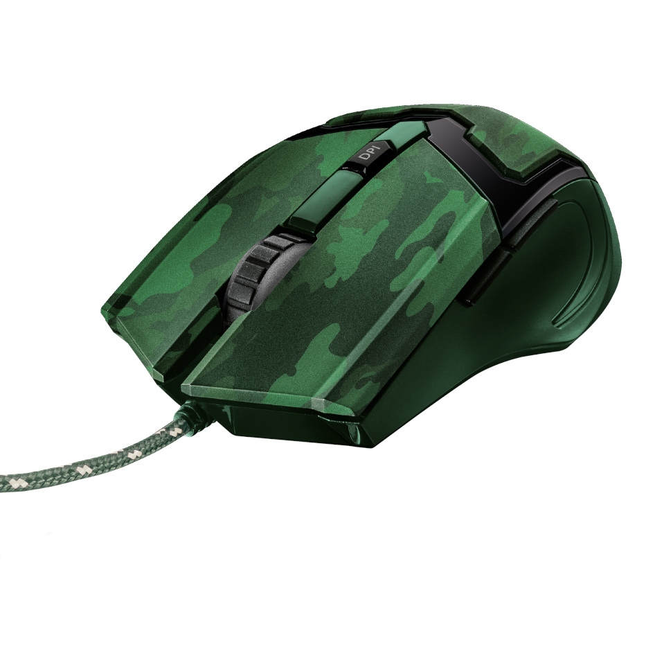 TRUST GAV 22793 GTX 101C USB 4800DPI KAMUFLAJ RGB GAMING MOUSE    