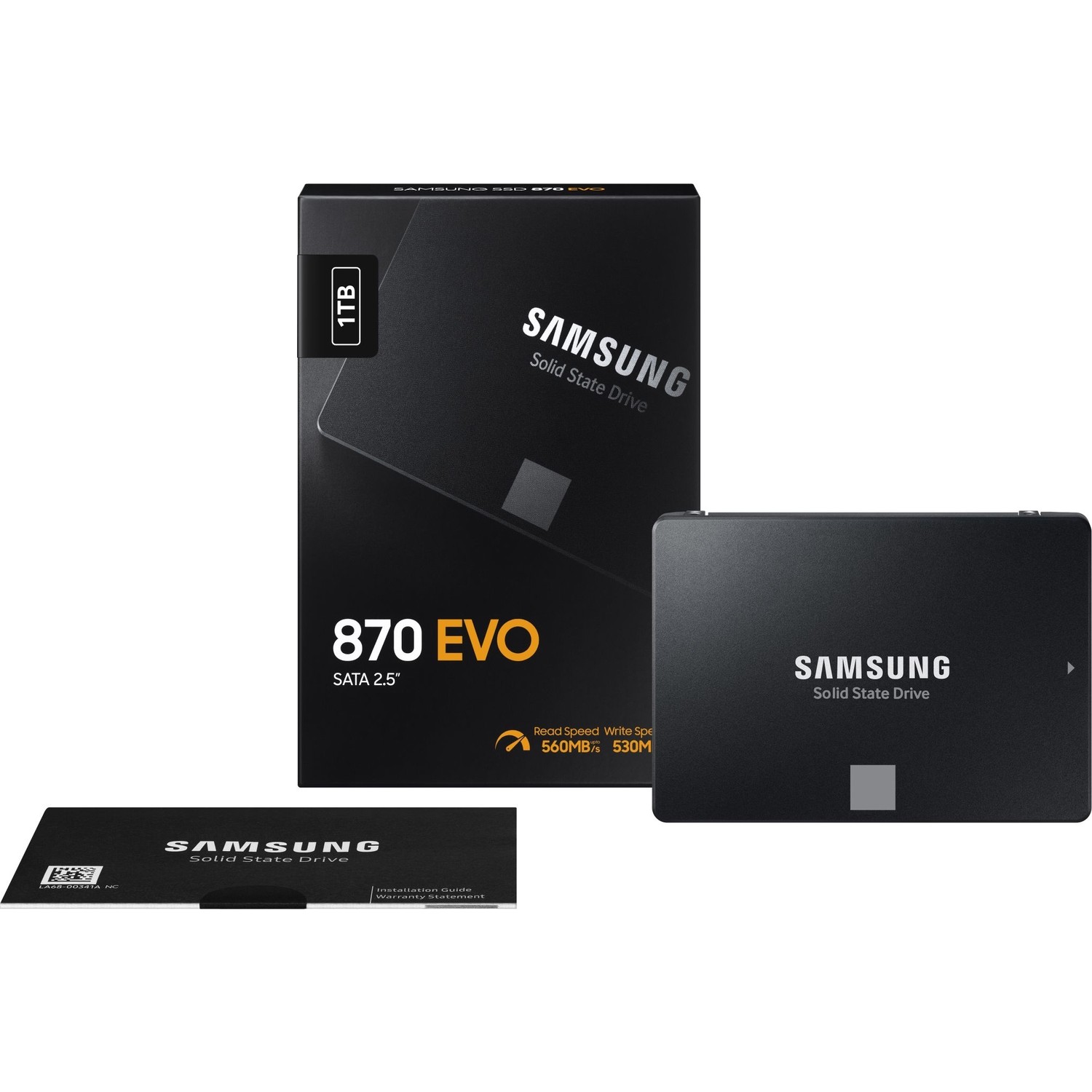 SAMSUNG 870 EVO 1TB 560/530MB/s 2.5" SATA3 SSD MZ-77E1T0BW