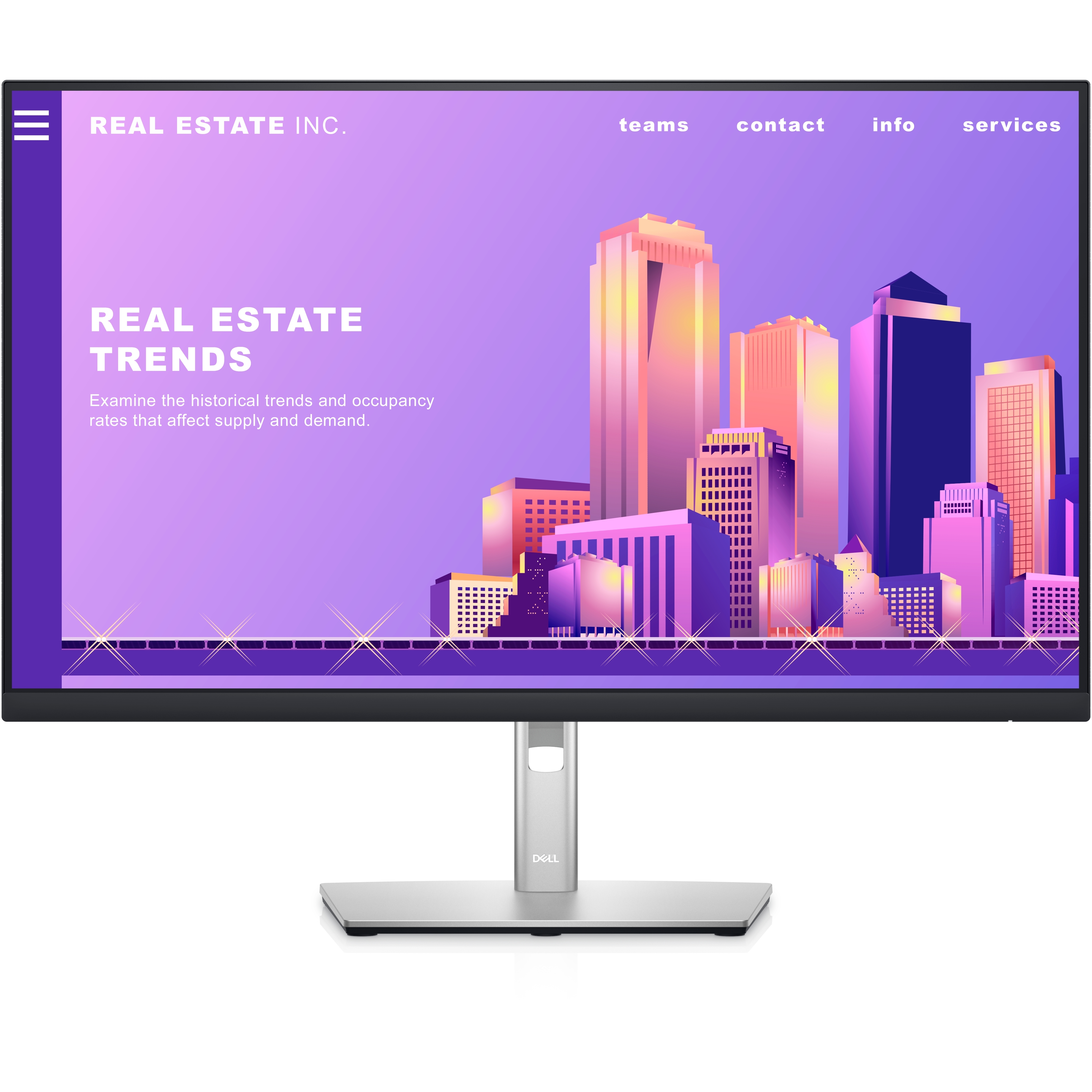 DELL P2722H 27" 8MS 60Hz 1920x1080 VGA/HDMI/DP PIVOT IPS LED MONITOR