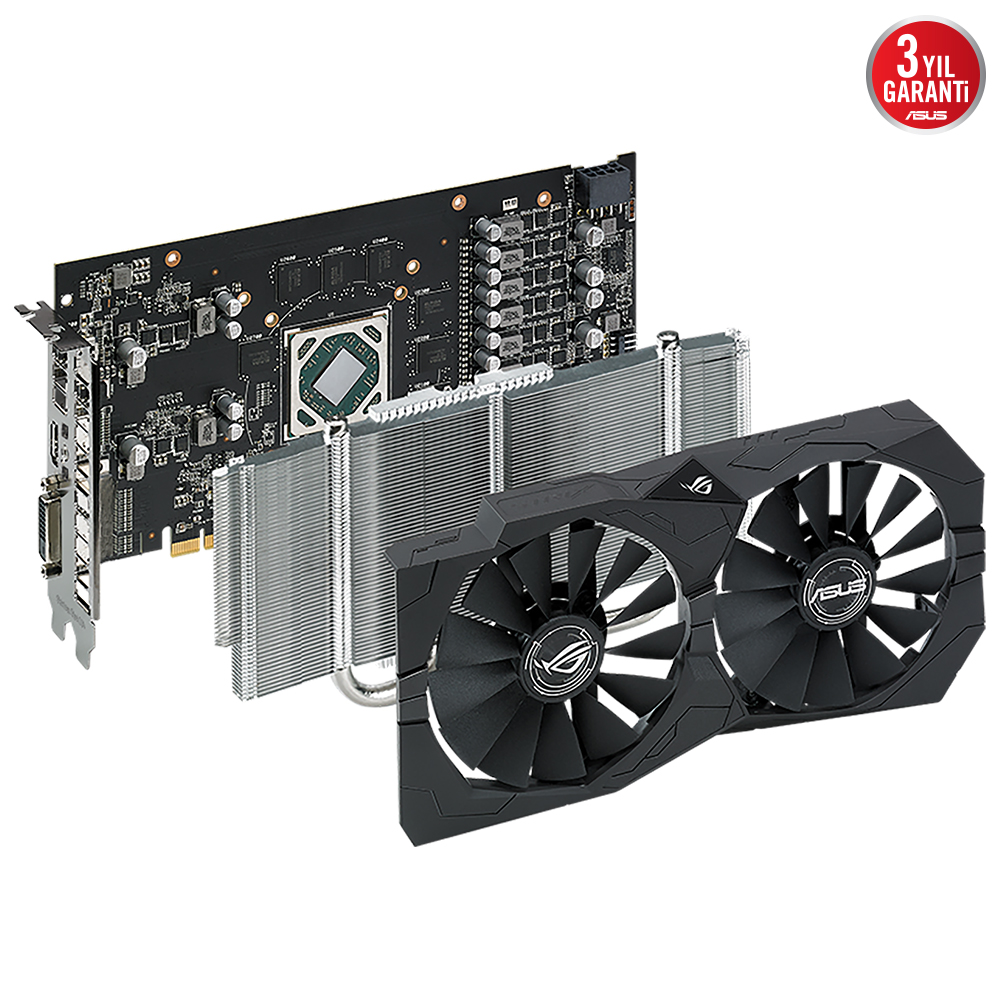 ASUS ROG-STRIX-RX560-4G-V2-GAMING RX560 4GB GDDR5 128Bit1xHDMI 1xDVI PCI-E 4.0