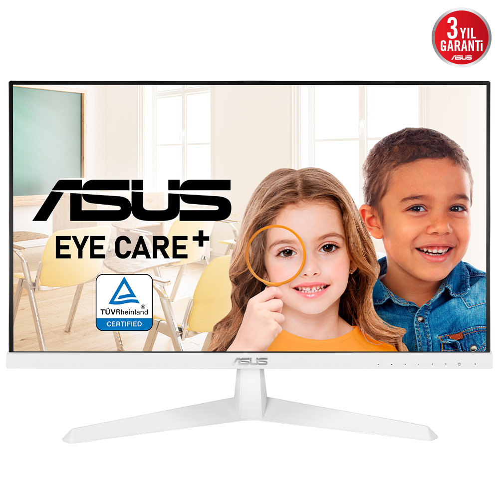 ASUS VY249HE-W 23.8" 1MS 1920x1080 VGA/HDMI 75Hz BEYAZ LED MONITOR
