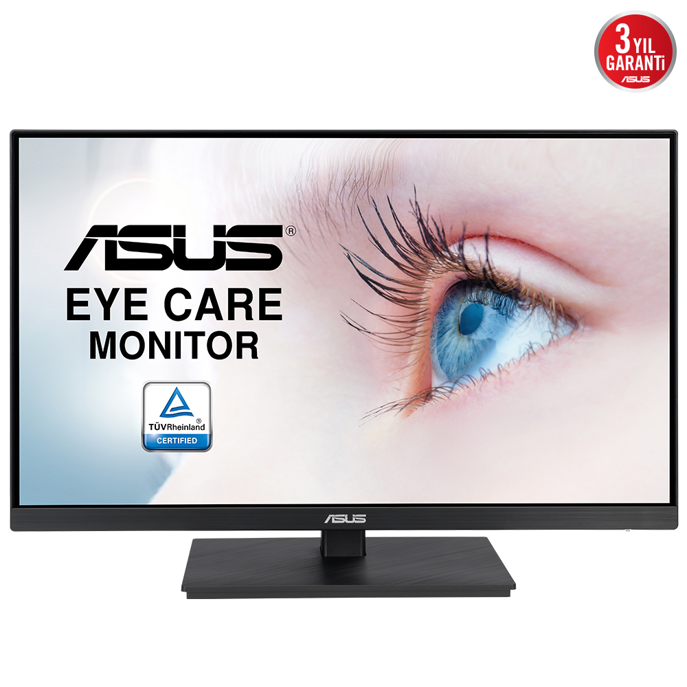ASUS VA24EQSB 23.8" 5MS 1920x1080 VGA/DVI/HDMI VESA MULTIMEDYA 75Hz SİYAH LED MONITOR