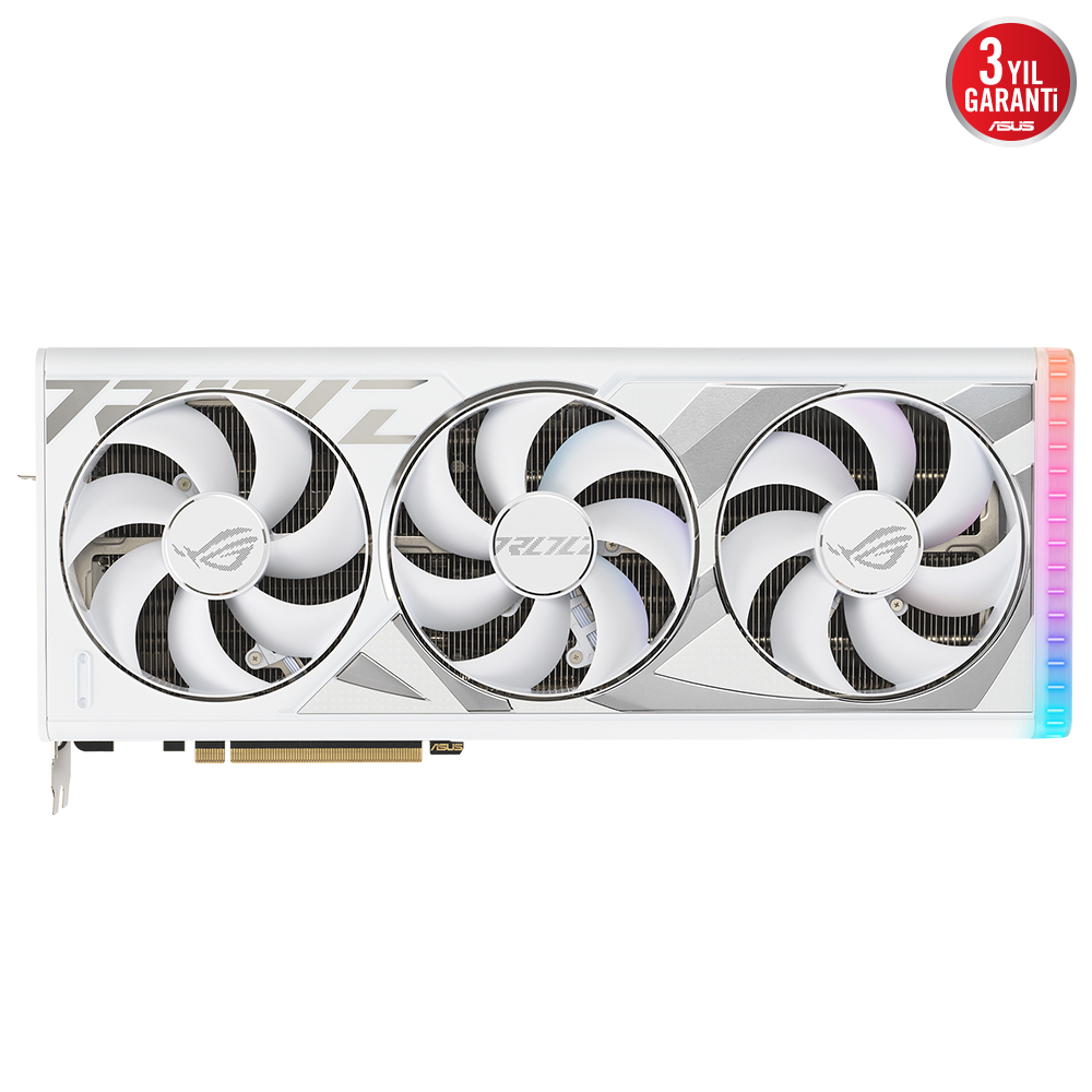 ASUS GEFORCE RTX 4090 ROG STRIX RTX4090 O24G WHITE 24GB GDDR6X 384bit 2640MHz OC 2xHDMI 3xDP RGB EKRAN KARTI