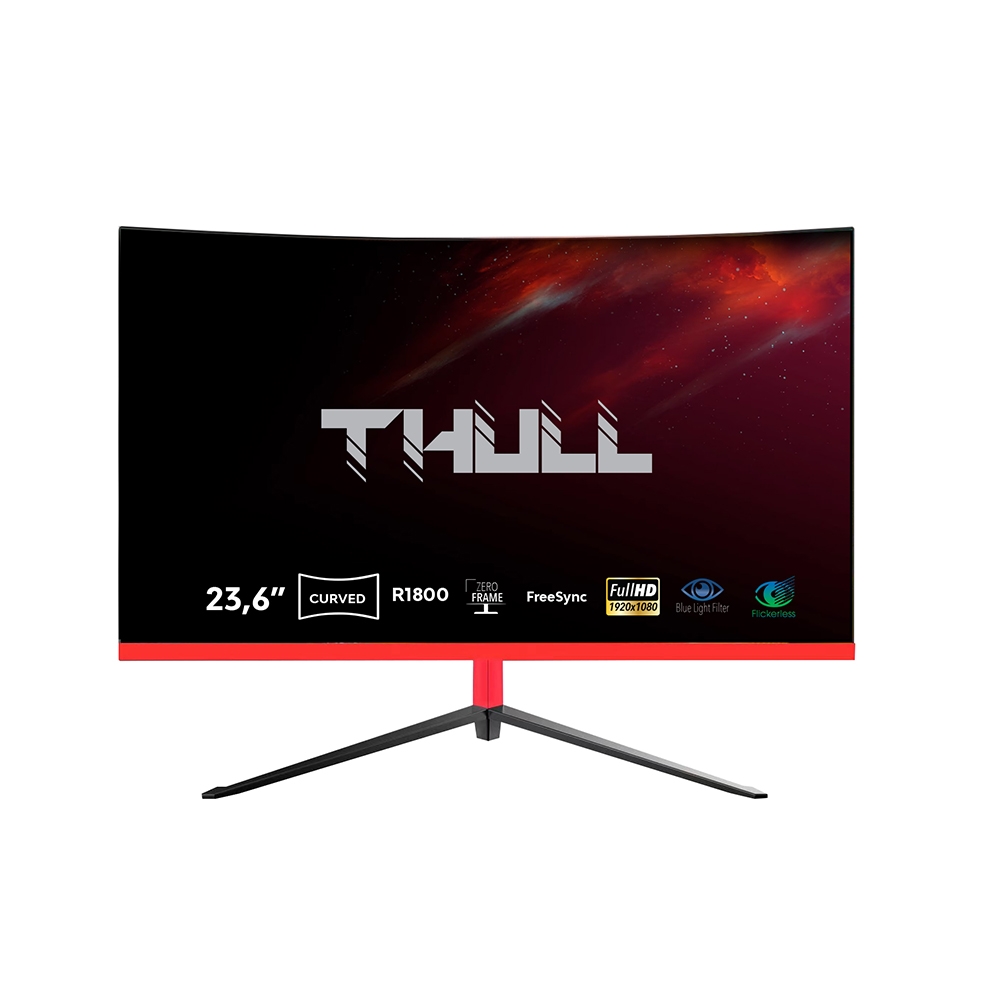 THULL TH-236C 23.6" 5MS 75HZ FHD VGA/HDMI VESA CURVED LED MONITOR