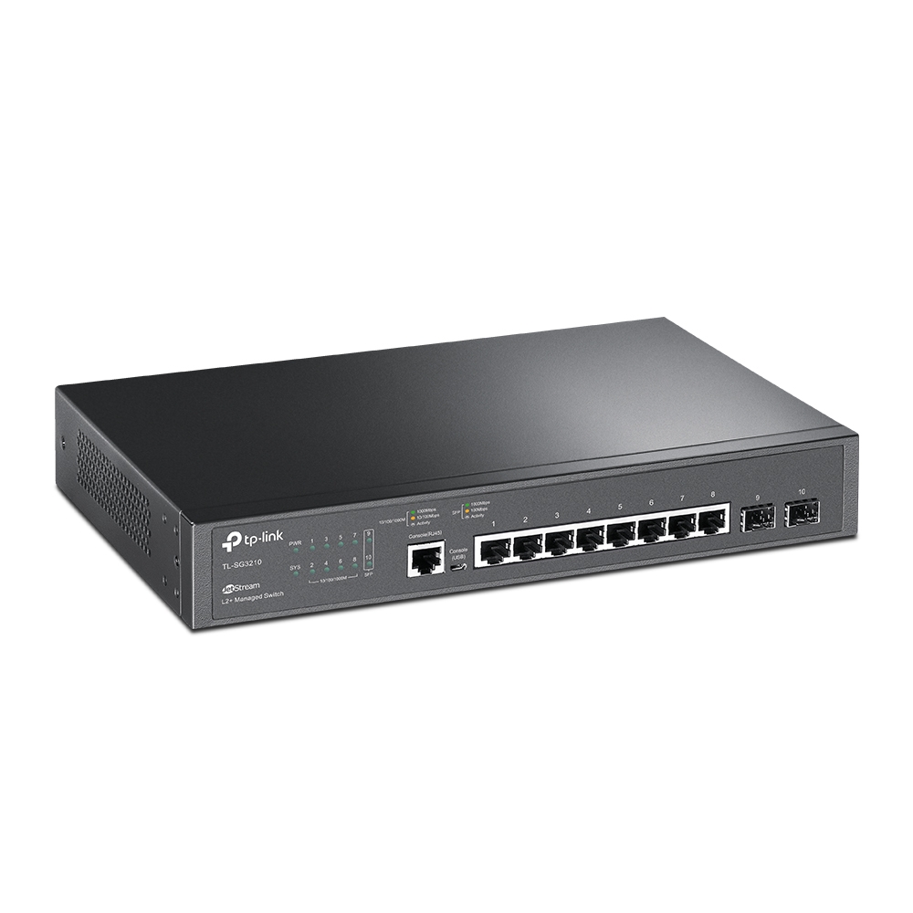 TP-LINK TL-SG3210 8 PORT 10/100/1000 2xSFP YONETILEBILIR RACK MOUNT SWITCH