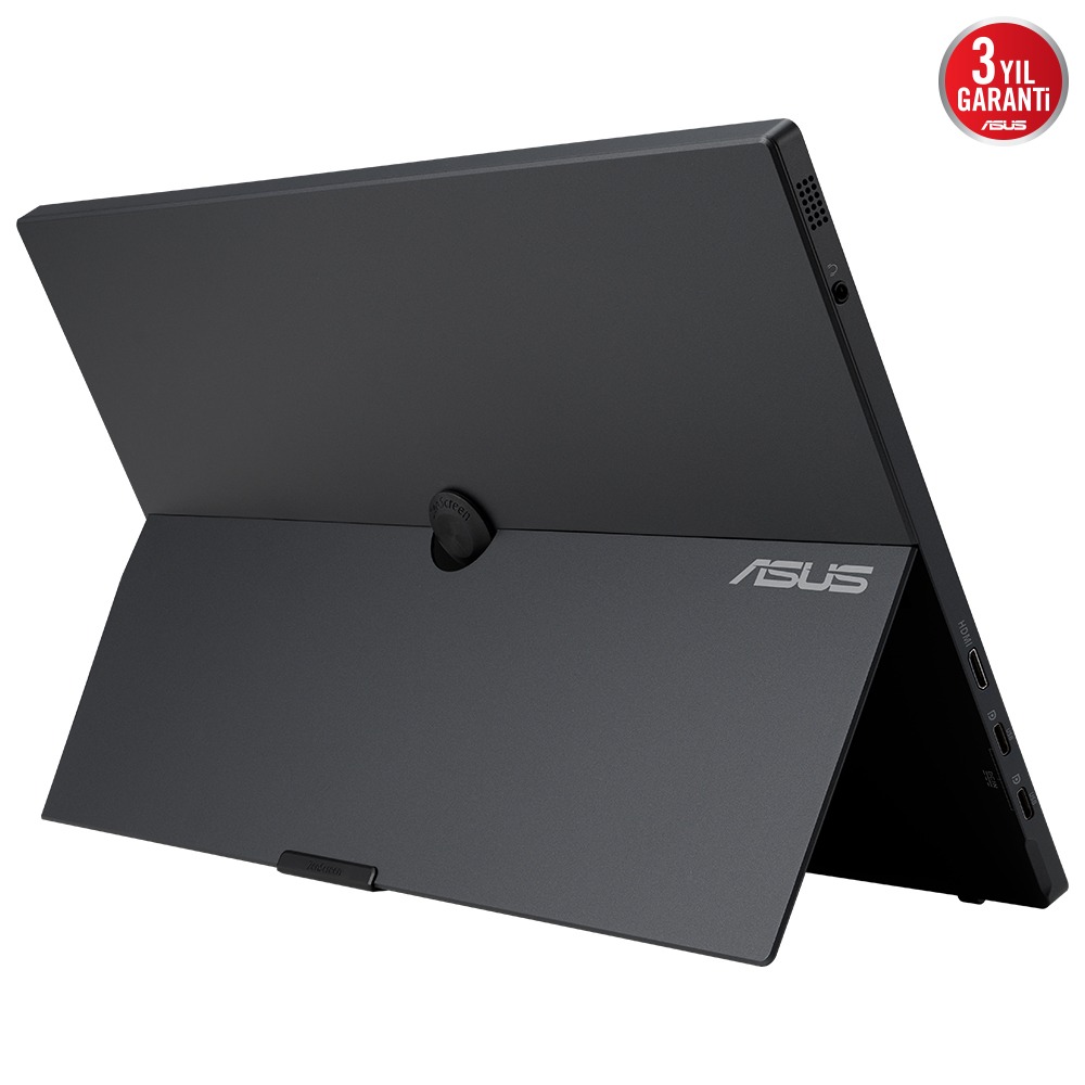 ASUS ZENSCREEN MB16AHT 15.6 TASINABILIR USB MONITOR IPS 1920x1080 5MS MINI HDMI-TYPE-C 3YIL 10 PARMAK DOKUNMATIK DAHILI BATARYA EYECARE MONITOR