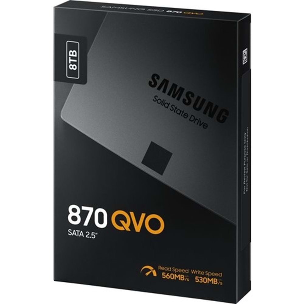 SAMSUNG 870 QVO 8TB 560/530MB/s SATA 3.0 SSD MZ-77Q8T0BW