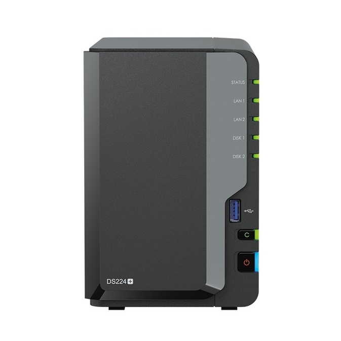 SYNOLOGY DS224PLUS 2 BAY 2xGLAN NAS DEPOLAMA ÜNİTESİ