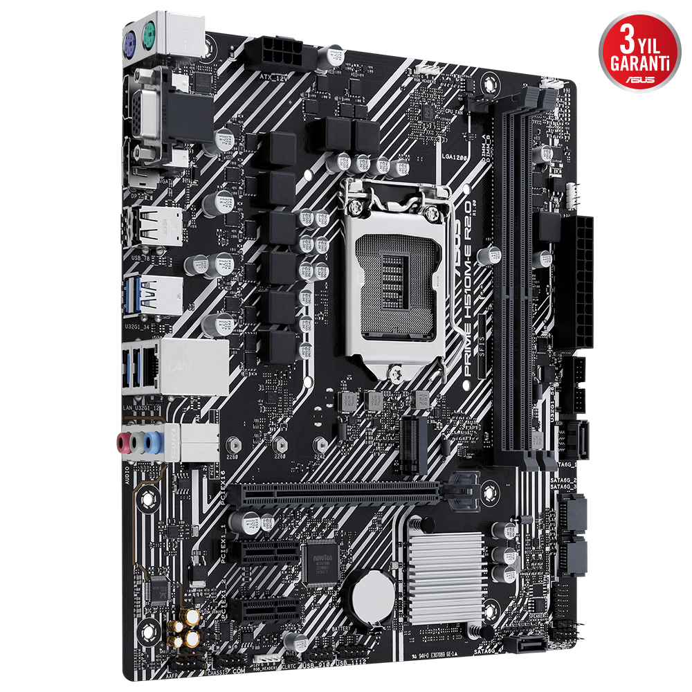 ASUS PRIME H510M-E R2.0 2xDDR4 VGA/DP/HDMI 1xGLAN 1xM.2 1200Pin ANAKART