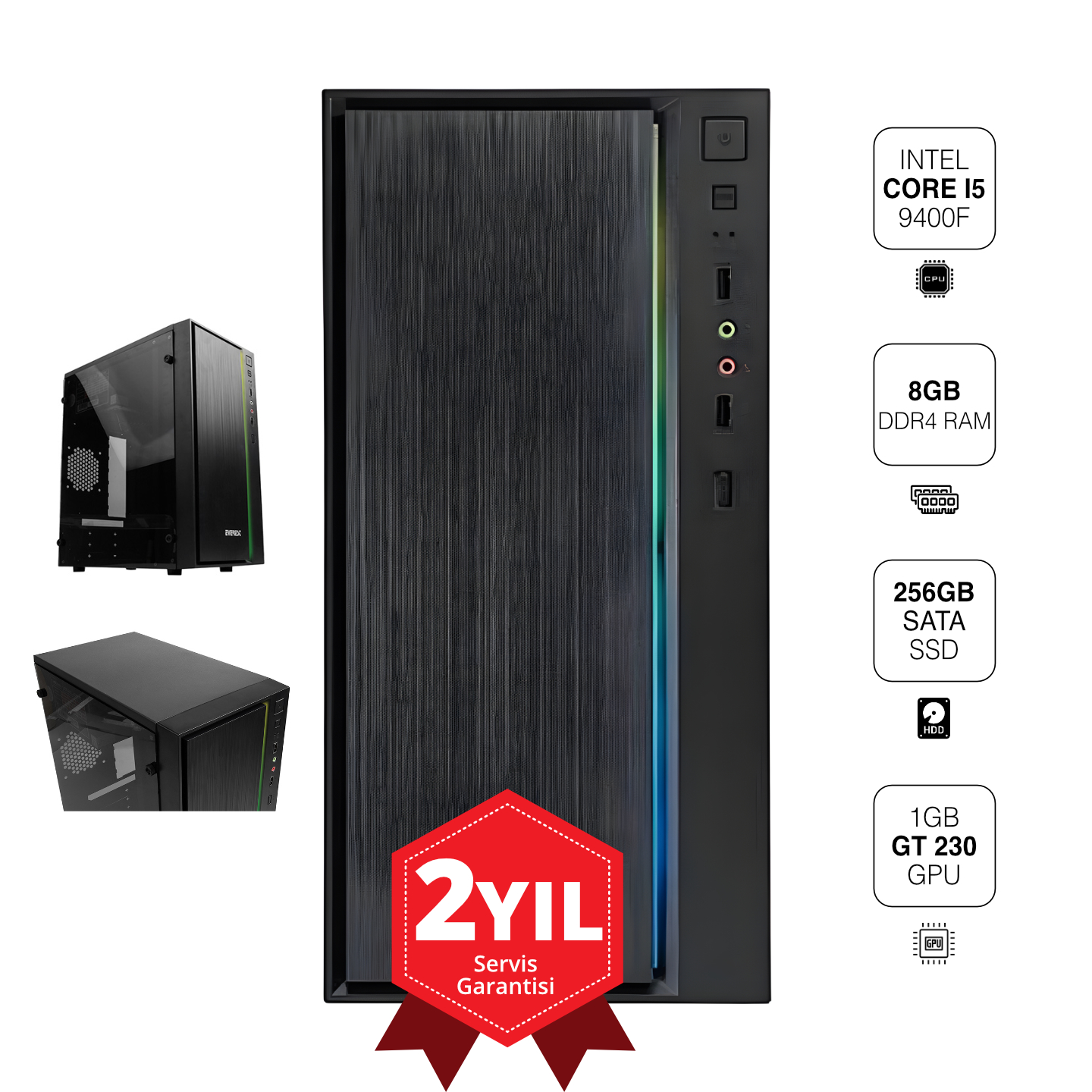 IROMX I5-9400F 8GB 256GB SSD 1GB VGA FREEDOS PC