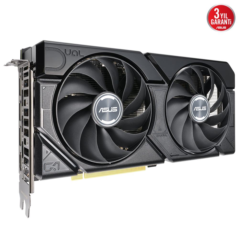 ASUS DUAL-RTX4070S-O12G-EVO RTX4070 SUPER OC 12GB GDDR6X-192bit-2550MHz-OC-HDMI-3xDP-DLSS3 EKRAN KARTI