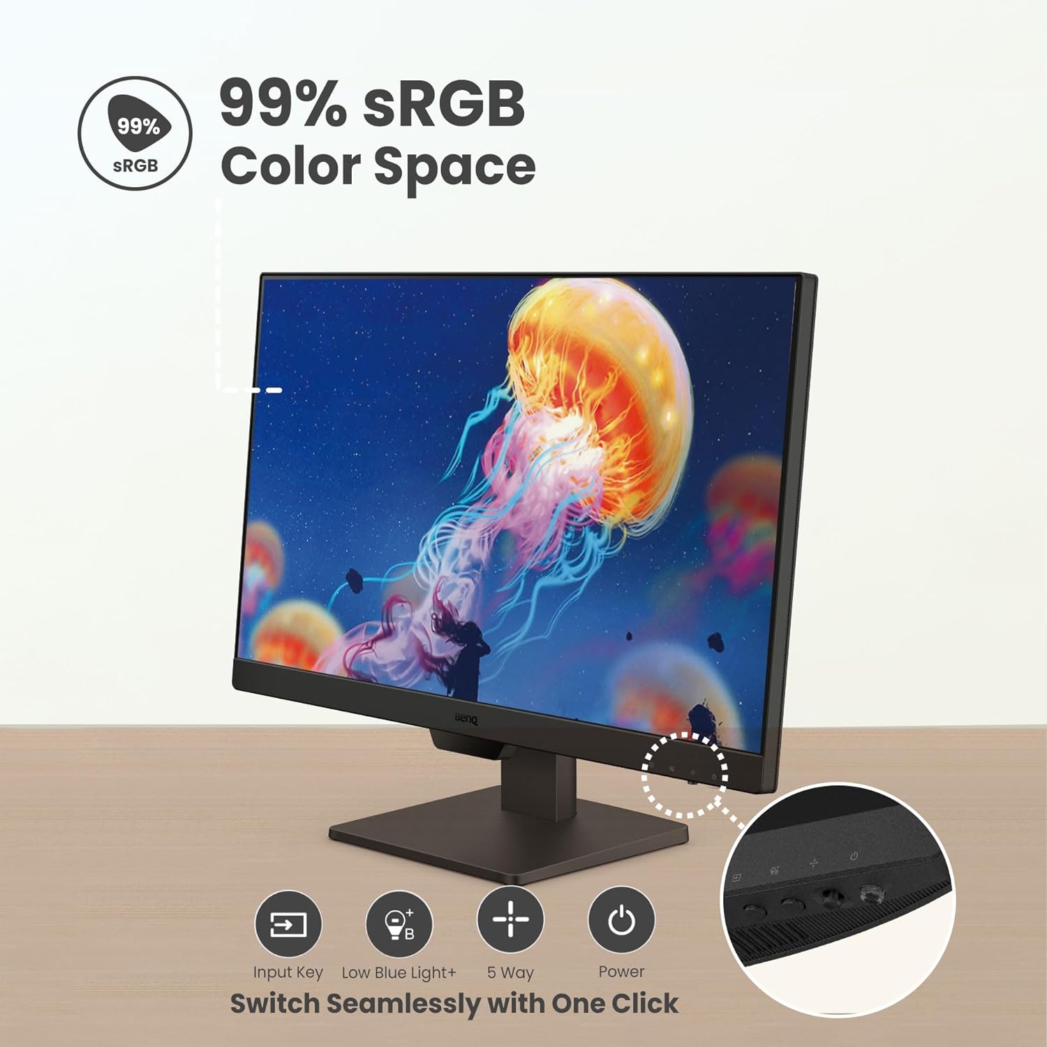 BENQ GW2490 23.8" 5MS 100Hz 1920x1080 2xHDMI/DP VESA IPS LED MONITOR