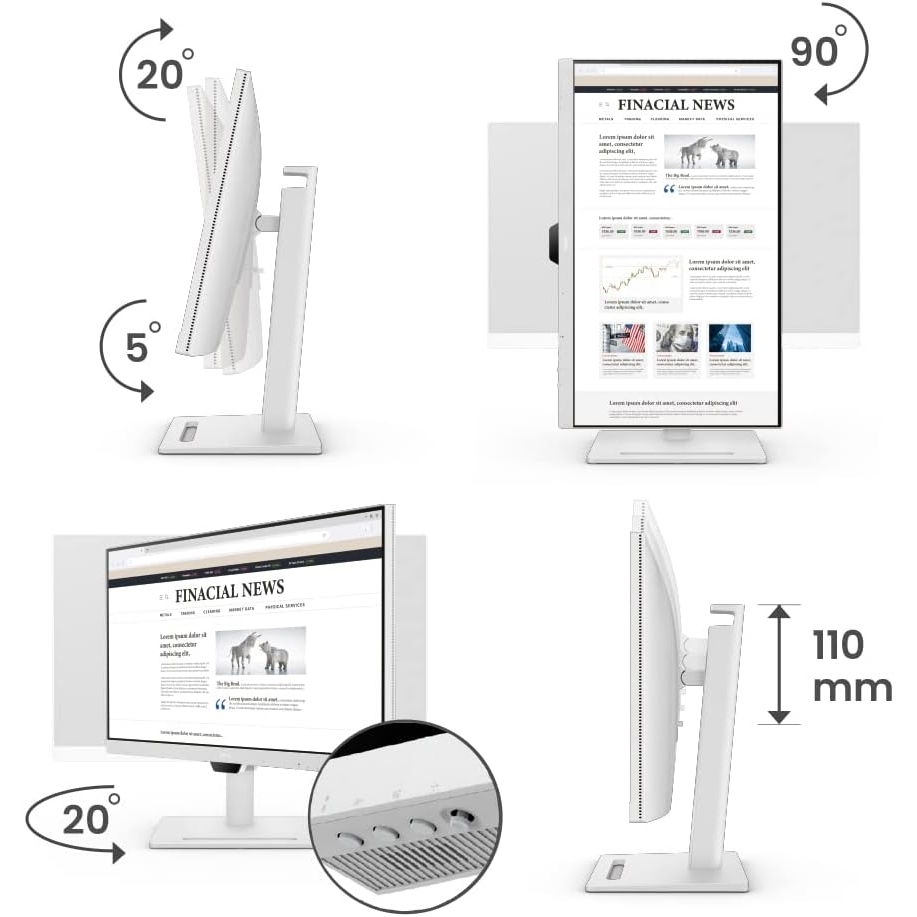 BENQ GW3290QT 31.5" 5MS 75HZ 2K 2560x1440 DP/HDMI/TYPE-C VESA BEYAZ IPS LED MONITOR