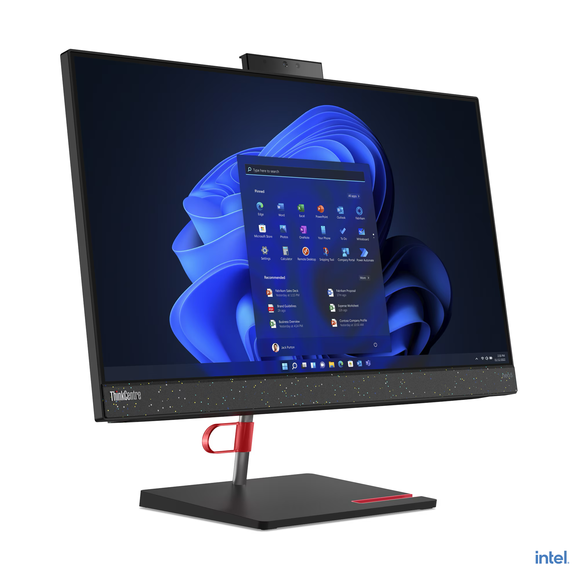 LENOVO 12B800E0TR I5-12450H 8GB 512 SSD 23.8" FHD IPS TOUCH FREDOOS ALL IN ONE PC