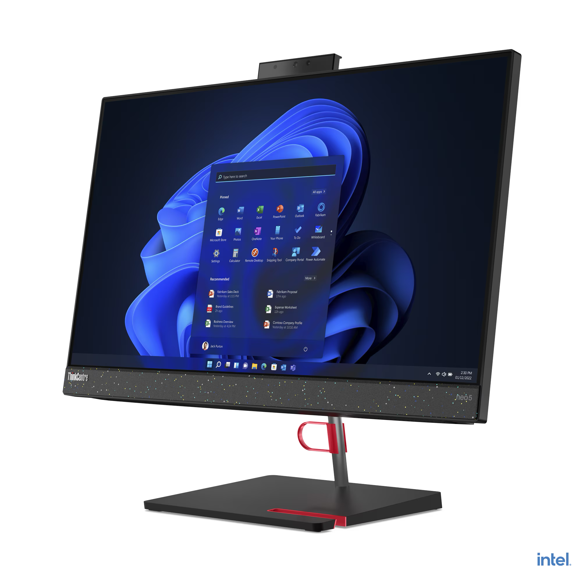 LENOVO 12B800E0TR I5-12450H 8GB 512 SSD 23.8" FHD IPS TOUCH FREDOOS ALL IN ONE PC