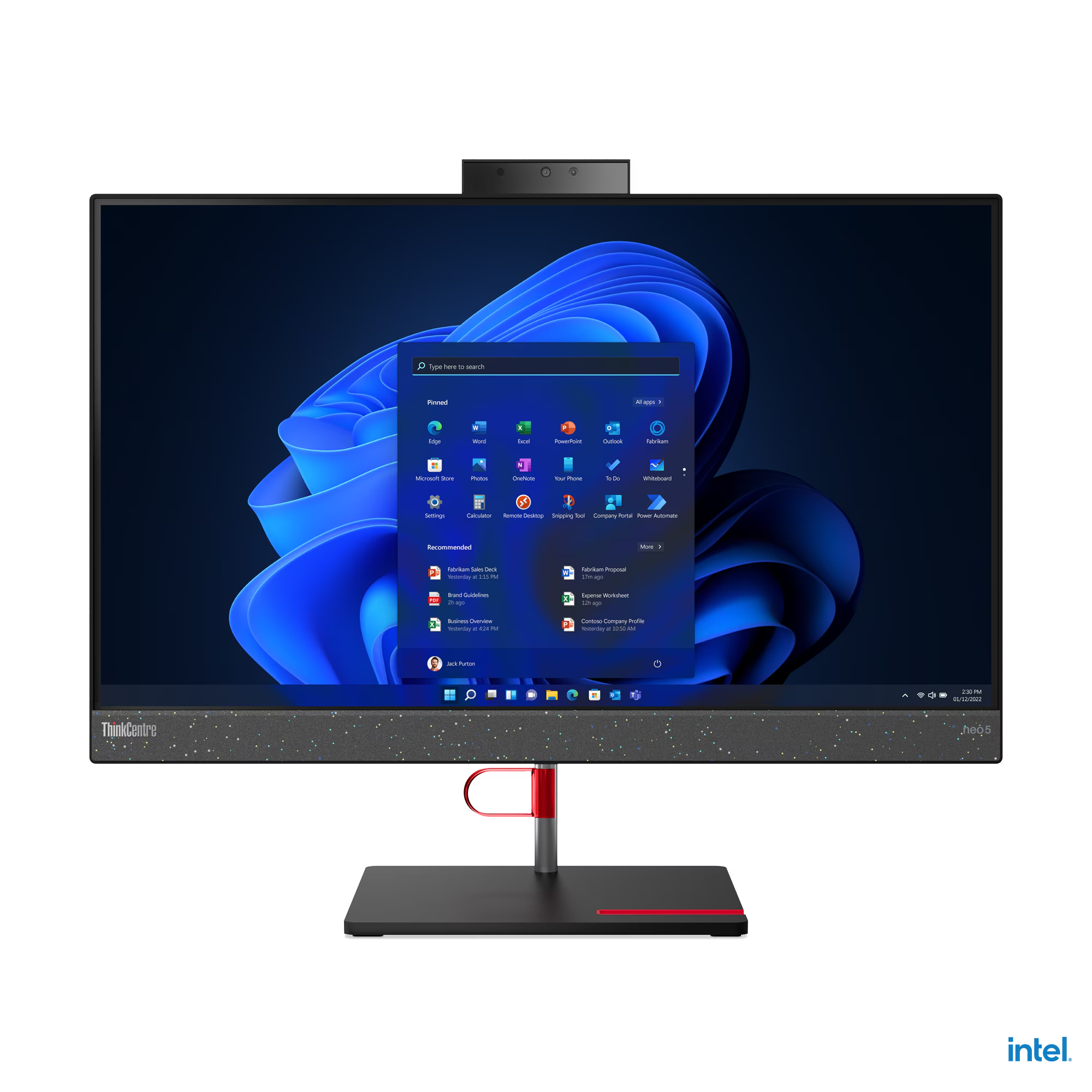 LENOVO 12B800E0TR I5-12450H 8GB 512 SSD 23.8" FHD IPS TOUCH FREDOOS ALL IN ONE PC