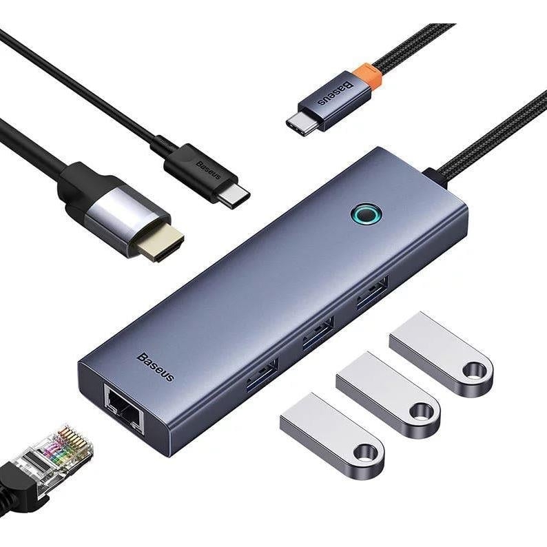BASEUS B00052807813-00 TYPE-C TO 4K HDMI/USB 3.0/+ 6IN1 ÇEVİRİCİ HUB